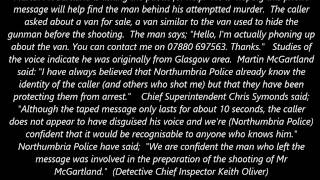 Voice of the man involved in the shooting of Marty McGartland  Who is he [upl. by Nepsa637]