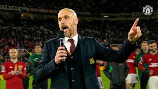 Erik ten Hags Old Trafford Speech 🗣️ [upl. by Birecree]