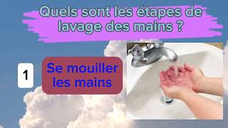 Projet 1 séquence 1 Les étapes de lavage des mains 1 année moyenne français [upl. by Raji]