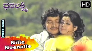 Nille Neenalle  Srinath amp Manjula Romantic Video Song  Dhanalakshmi Movie  Kannada Old Songs [upl. by Oflodor]