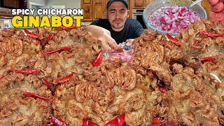 Spicy CHICHARON Ginabot Super Crispy Chicharon Laman Loob [upl. by Yeta]