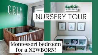 Nursery Tour  Our Montessori Baby Bedroom [upl. by Eiramyllek]