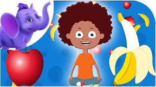 Apples and Bananas  Nursery Rhyme with Karaoke [upl. by Lapides274]