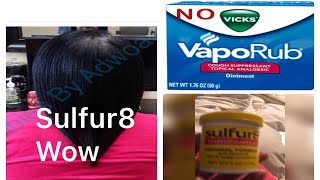 STOP Using VICKS SULFUR 8 IS AMAZING FOR SUPER FAST HAIR GROWTH [upl. by Alhan]