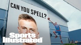 Watch NBA Rookies Struggle to Spell quotKristaps Porzingisquot  Sports Illustrated [upl. by Bugbee]