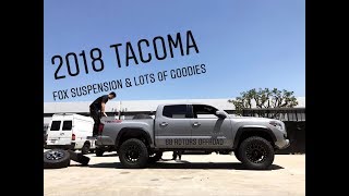 2018 Cement Grey Tacoma on Fox OME Method Camburg and BFG [upl. by Eerized]