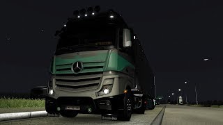 ETS2 132 open beta RusMap 181 Mercedes Benz Actros MP4 Kursk  Hamburg Part 22 [upl. by Yeruoc]