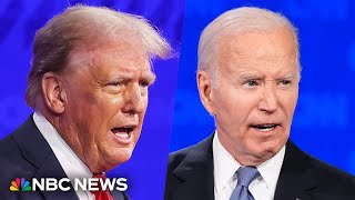 Watch the first 2024 presidential debate between Biden and Trump [upl. by Lemahs]