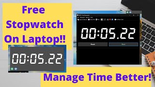 Free Stopwatch for Windows How to Get a Stopwatch on Laptop to Practice questions amp Speed Reading [upl. by Mcnalley]