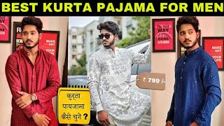 4 BEST KURTA PAJAMA IN BUDGET FOR INDIAN BOYS amp MEN  HINDI 🔥 [upl. by Fredela]