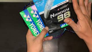 Review Senar Yonex Aerobite Vs BG 66 Ultimax Vs Nanogy 98 [upl. by Odlaniger738]