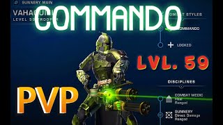 SWTOR 72 Gunnery Commando PVP  Lvl 59 [upl. by Atnwahs534]