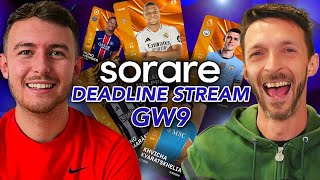 Sorare Deadline Show  GW9 Strategy Lineup Predictions amp Giveaways [upl. by Nosliw]