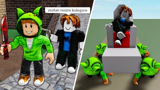 NOOB ZMUSZAŁ LUDZI DODANIA GO DO ZNAJOMYCH W ROBLOX 😭😭😭 [upl. by Nyrac751]