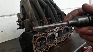 Vw Microbus 23i  Stripping a Cylinder Head for Engineering [upl. by Eirollam487]