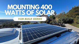 Mounting Renogy Solar Panels on our DIY Van Roof Rack  Van Build Series Ep 4 [upl. by Philip]