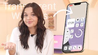 How to get Transparent Widgets on iPhone [upl. by Giess254]