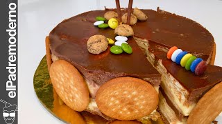 TARTA de GALLETAS de la Abuela  Postre SIN HORNO Súper Fácil [upl. by Ynnahc546]