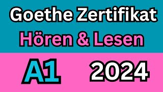 Start Deutsch 1 Goethe Zertifikat A1 – Hören amp Lesen [upl. by Skantze]