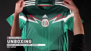 adidas Mexico 2014 Home Soccer Jersey  Unboxing [upl. by Nadnarb903]