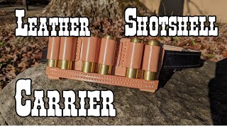 Shot shell carrying belt slide and how I make cartridge loops on gun leather [upl. by Lia]