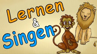 1 Stunde Lernen amp Singen  ABC Zahlen Farben Formen Tiere  Kinderlieder mit Animationen [upl. by Sotnas]