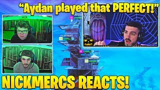 NICKMERCS MINDBLOWN watching Ghost Aydan DOMINATE PC Pros during Fall Skirmish [upl. by Ecinahc]