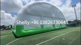 Outdoor giant inflatable event tent inflatable tennis court dome tent [upl. by Filip]