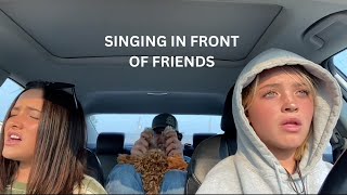 Singing in front of friends and family for the first time priceless reactions [upl. by Frierson658]