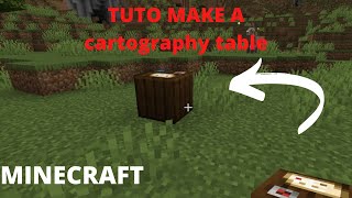 TUTO HOW TO MAKE A CARTOGRAPHY TABLE ON MINECRAFT beginner tutorial [upl. by Hevak]