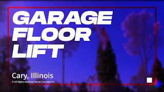 Raising a Sunken Garage Floor In Cary IL [upl. by Ansilme]