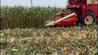 Preet combine harvester double thresher with maize cutter [upl. by Ecaidnac]