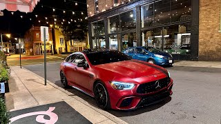 AMG GT63s LATE NIGHT POV DRIVE DOWNTOWN [upl. by Zzabahs684]