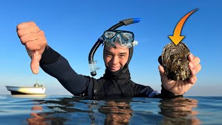 Crabber Tries DIVING for Oysters [upl. by Kallman]