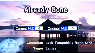 ALREADY GONE Eagles 🎵Karaoke Version🎵 [upl. by Moguel706]