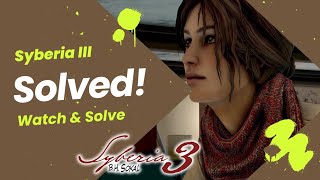 Syberia 3  Open the locks solution gameplay live solution guide [upl. by Aihtnis579]