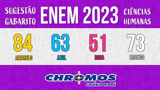 Gabarito ENEM 2023 CHROMOS  Prova Amarela Questão 84  Ciências Humanas [upl. by Deraj520]