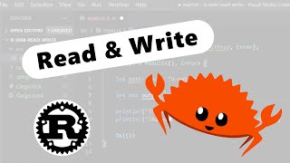 Files Read amp Write Rust Lang [upl. by Nnyled]