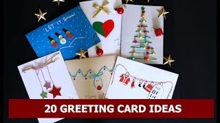 20 DIY Handmade Christmas Card Ideas  Easy Christmas Greeting Card Making Ideas By Aloha Crafts [upl. by Marlette924]