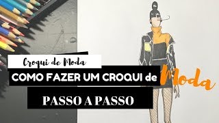 Tutorial de Desenho de Moda l Desenho de moda passo a passo TathianeVargas [upl. by Groome]