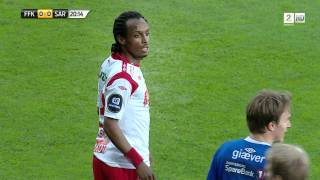 Fredrikstad FK  Sarpsborg 08 Morten Giæver goes mental [upl. by Ycnay]