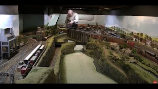 Incredible huge model railway layout in a basement [upl. by Eima]