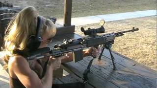 Blondie Firing Full Auto M14 EBR [upl. by Cheshire910]