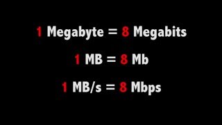 MBs VS Mbps Megabyte VS Megabit [upl. by Ramso]