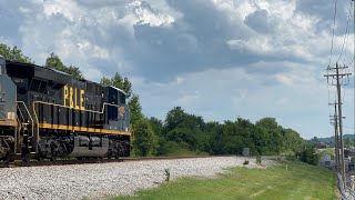 Clean CSX 1875 PampLE Heritage Leads Manifest M51529 on 62924 [upl. by Esirtal897]