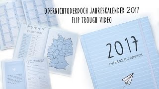 Odernichtoderdoch Jahreskalender 2017  Flip Trough [upl. by Blatt]