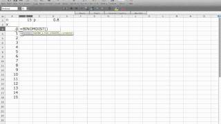 Computing the Binomial Distribution with Excel [upl. by Ynnelg]