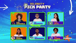 NFL Slimetime Week 3 Game Picks on Nickelodeon [upl. by Skinner103]