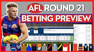 Betting Tips Trends amp Predictions For ALL Matches In Round 21  2024 AFL Season [upl. by Tunk]