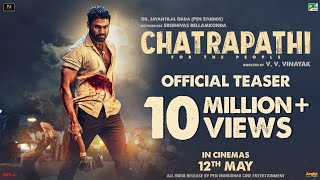 Chatrapathi  Official Teaser  Bellamkonda Sai Sreenivas  Pen Studios  In Cinemas 12 May 2023 [upl. by Nnylyam]